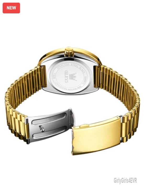 Luxury Dress Watch with Diamond Dial & Date Week Calendar, Stainless Steel main image 4